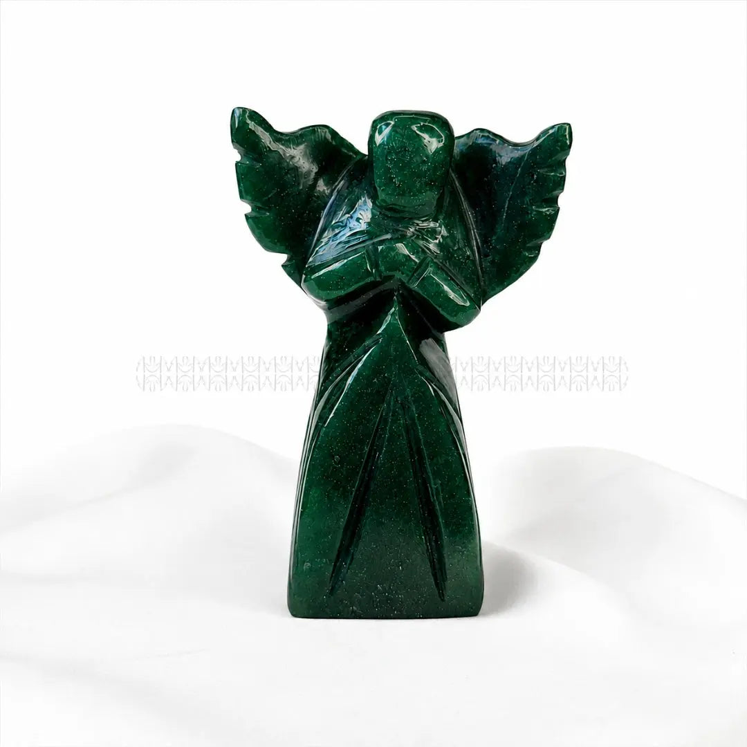 Drop Your Worry - Green Aventurine Angel 