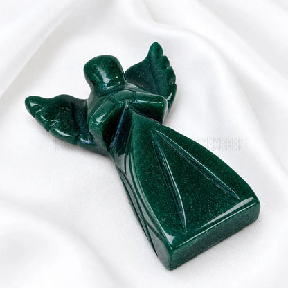 Drop Your Worry - Green Aventurine Angel 