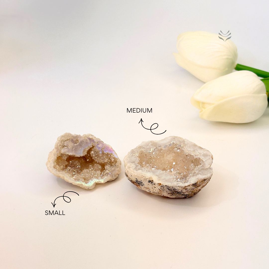 Emotional Healing Moonlight Geode for Health & Wellness