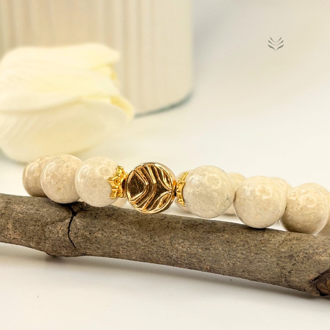 End The Pattern River Stone Bracelet 12mm