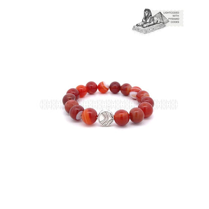 Expansion Multiplier Carnelian Banded Bracelet 