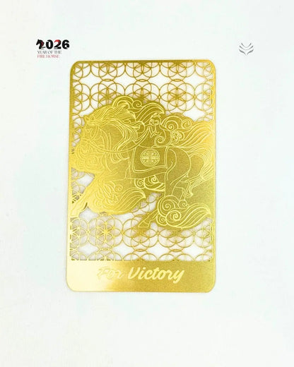FLY ON MONKEY GOLD CARD - LUCK  feng shui