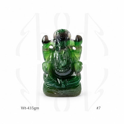 Fluorite Ganesha  Idol