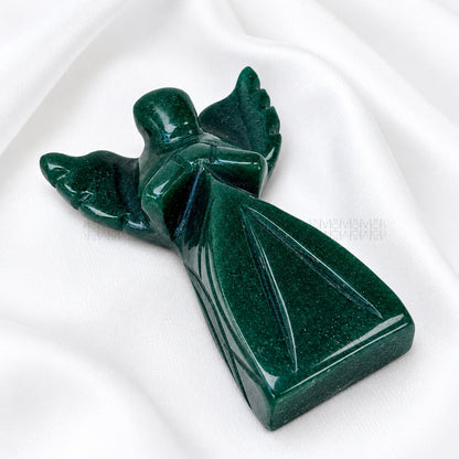 Drop Your Worry - Green Aventurine Angel 