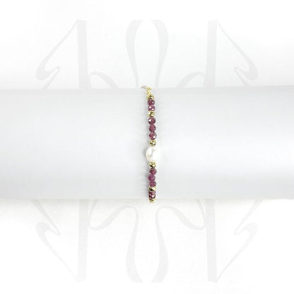 Garnet Adjustable Bracelet 