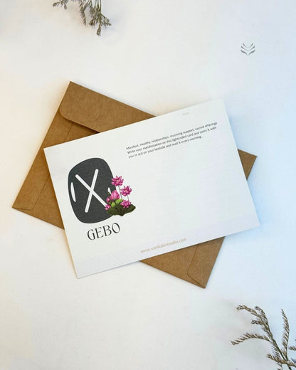 Gebo-For Successful Partnerships (Rune Manifestation Card) 