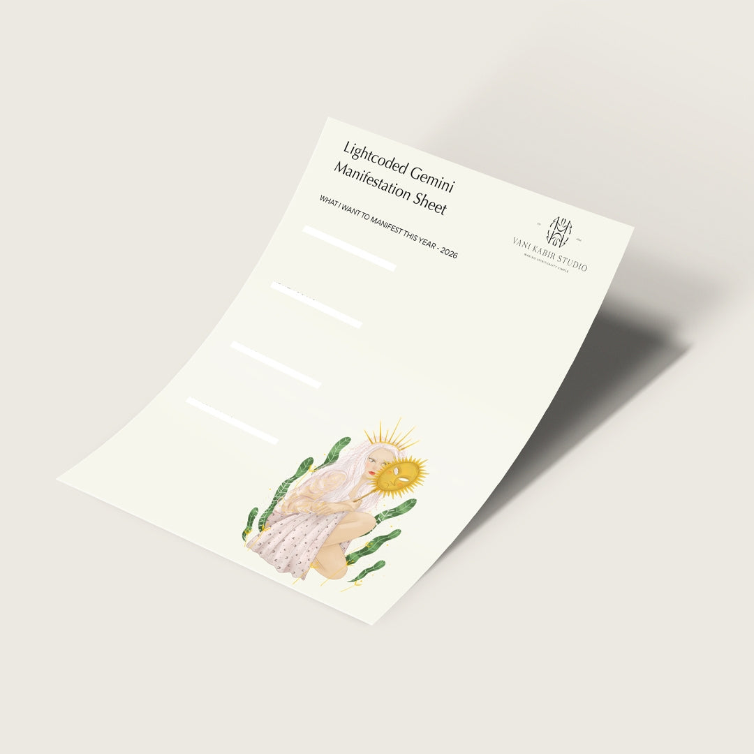 Zodiac Manifestation Sheet – Gemini  E studio