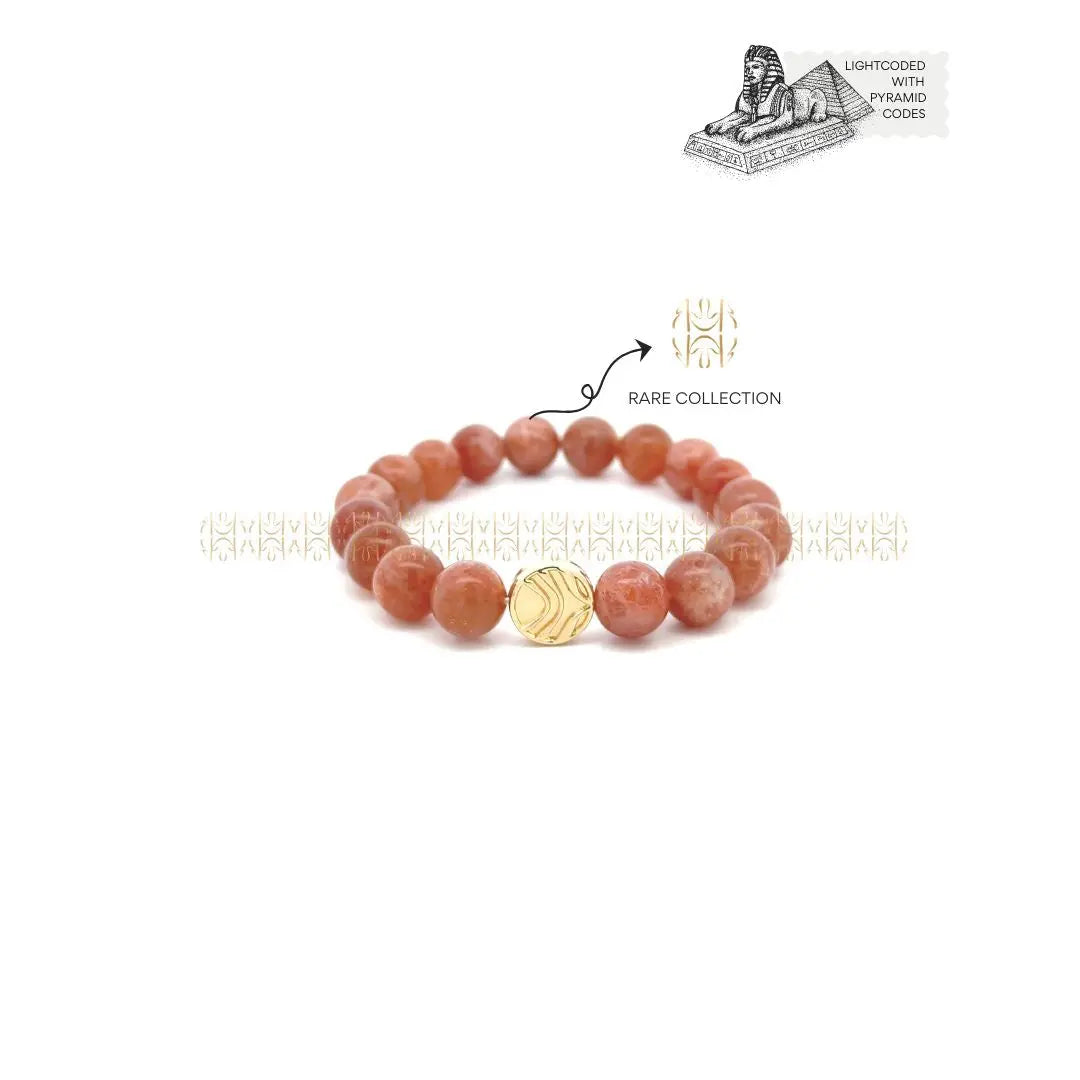 Gold Fire Sunstone Bracelet 