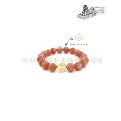 Gold Fire Sunstone Bracelet 