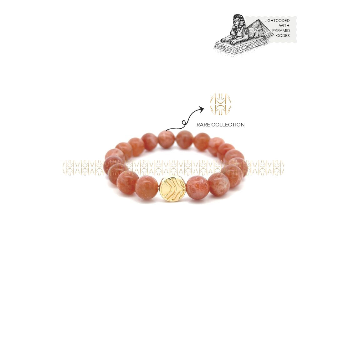 Gold Fire Sunstone Bracelet 
