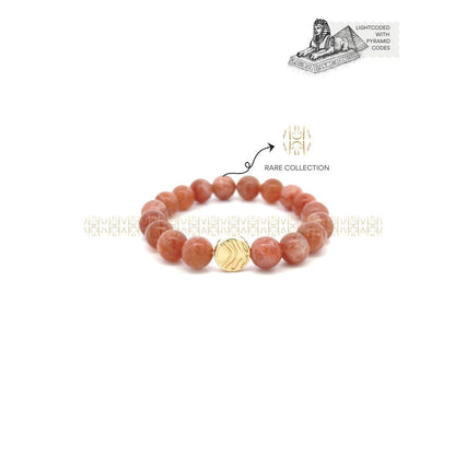 Gold Fire Sunstone Bracelet 