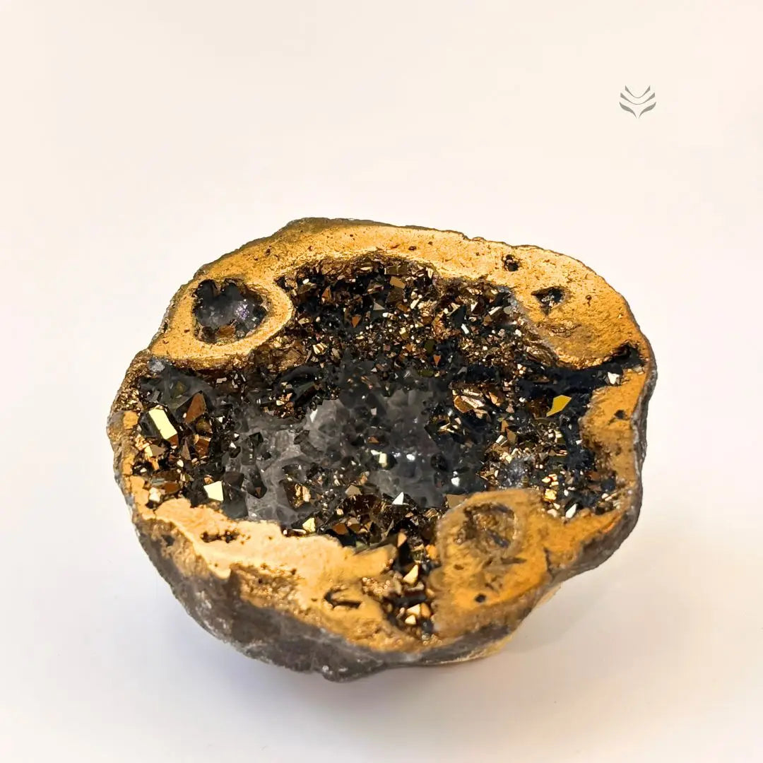 Golden Pyrite Geode for Wealth & Manifestation  Geode