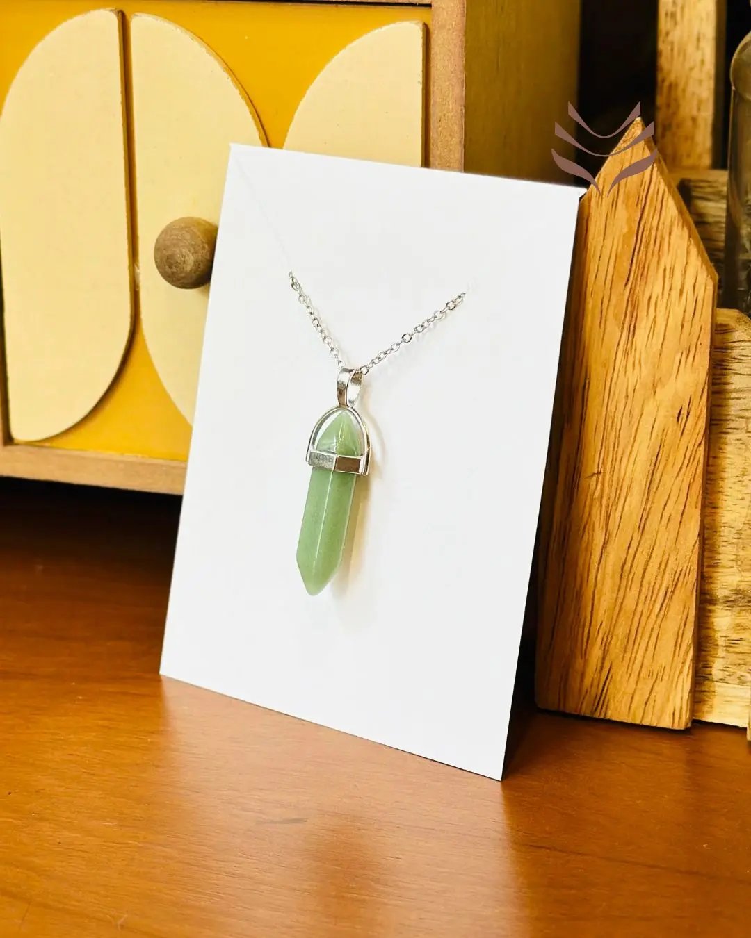 Growth-Focused Double Terminated Crystal Pendant for Positive Change