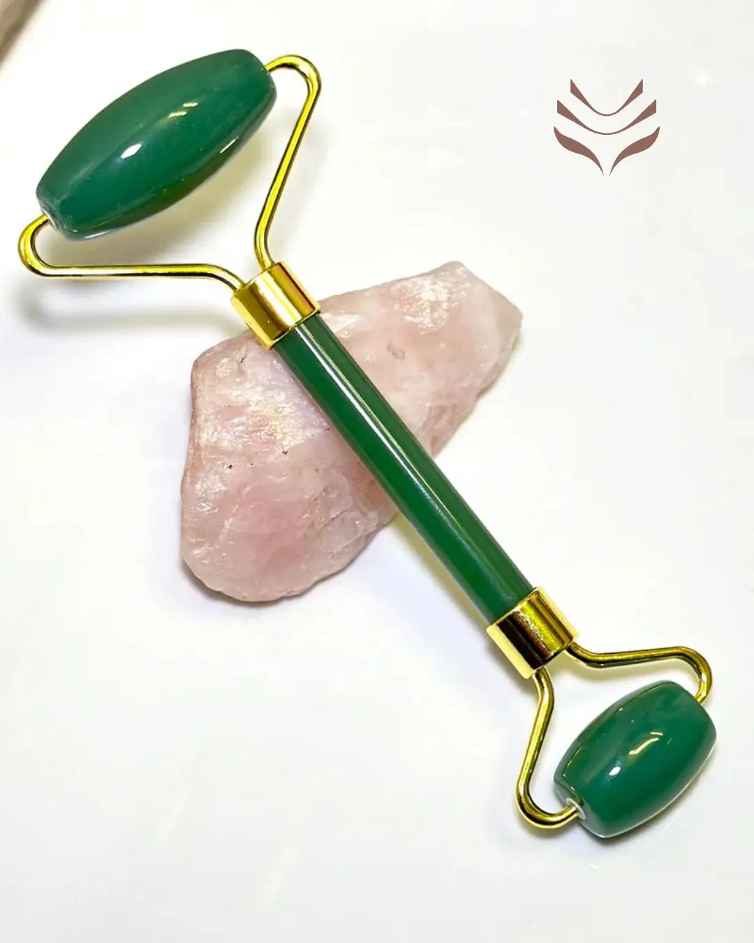Healing Green Aventurine Crystal Roller for Facial Massage