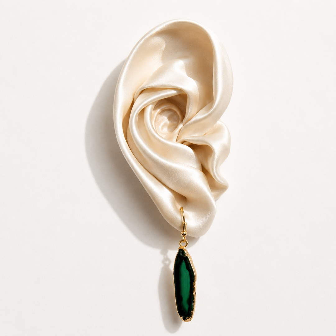 Green Agate Earrings