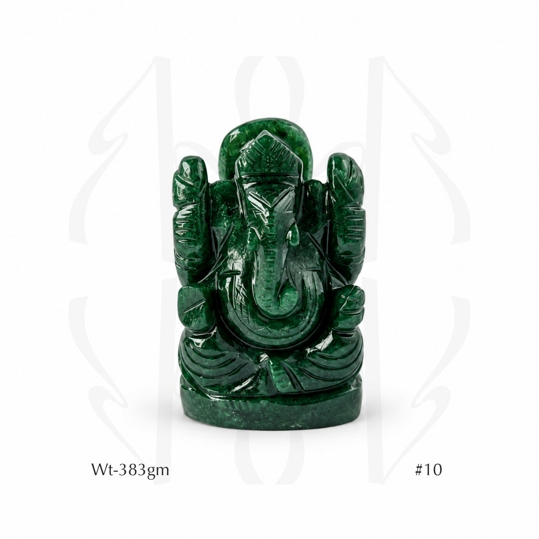Green Aventurine Ganesha  Idol