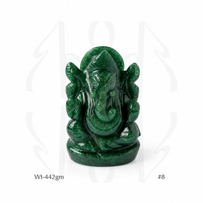 Green Aventurine Ganesha  Idol