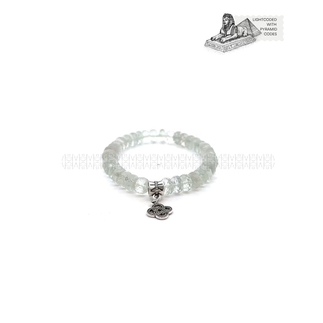 RA Prosperity Diamond Cut Green Amethyst Bracelet