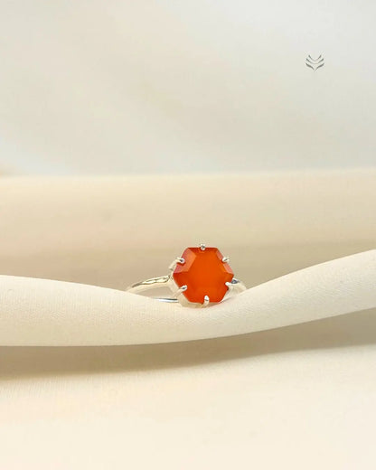 HEXA FIRE CARNELIAN RING  Ring