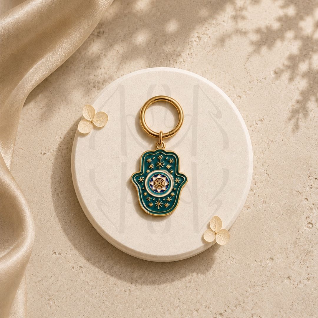Hamsa Blessing Keychain 