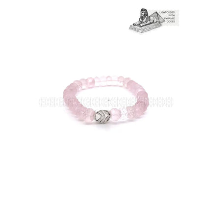 He Stays Diamond Cut Rose Quartz Bracelet 