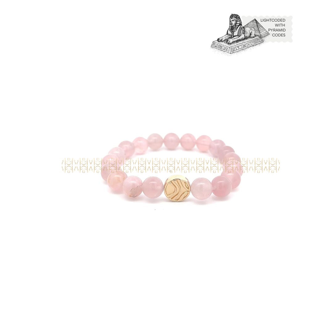 He Stays Madagascar Rose Quartz Bracelet