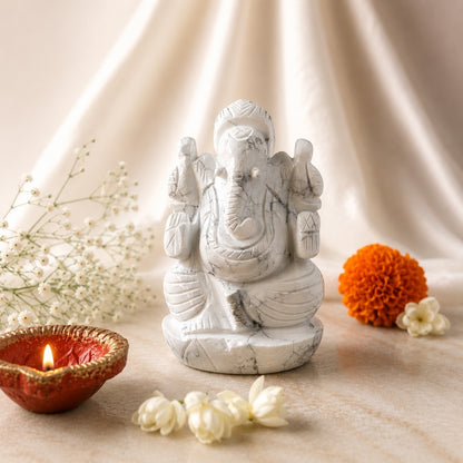 Howlite Ganesha