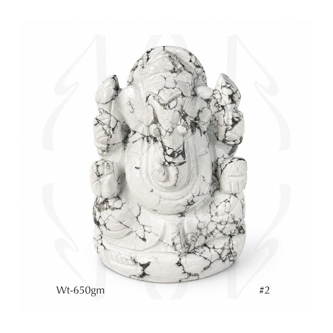 Howlite Ganesha
