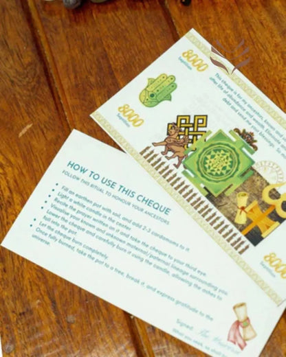 Energy Healing Cheque to Honour and Connect with Ancestors