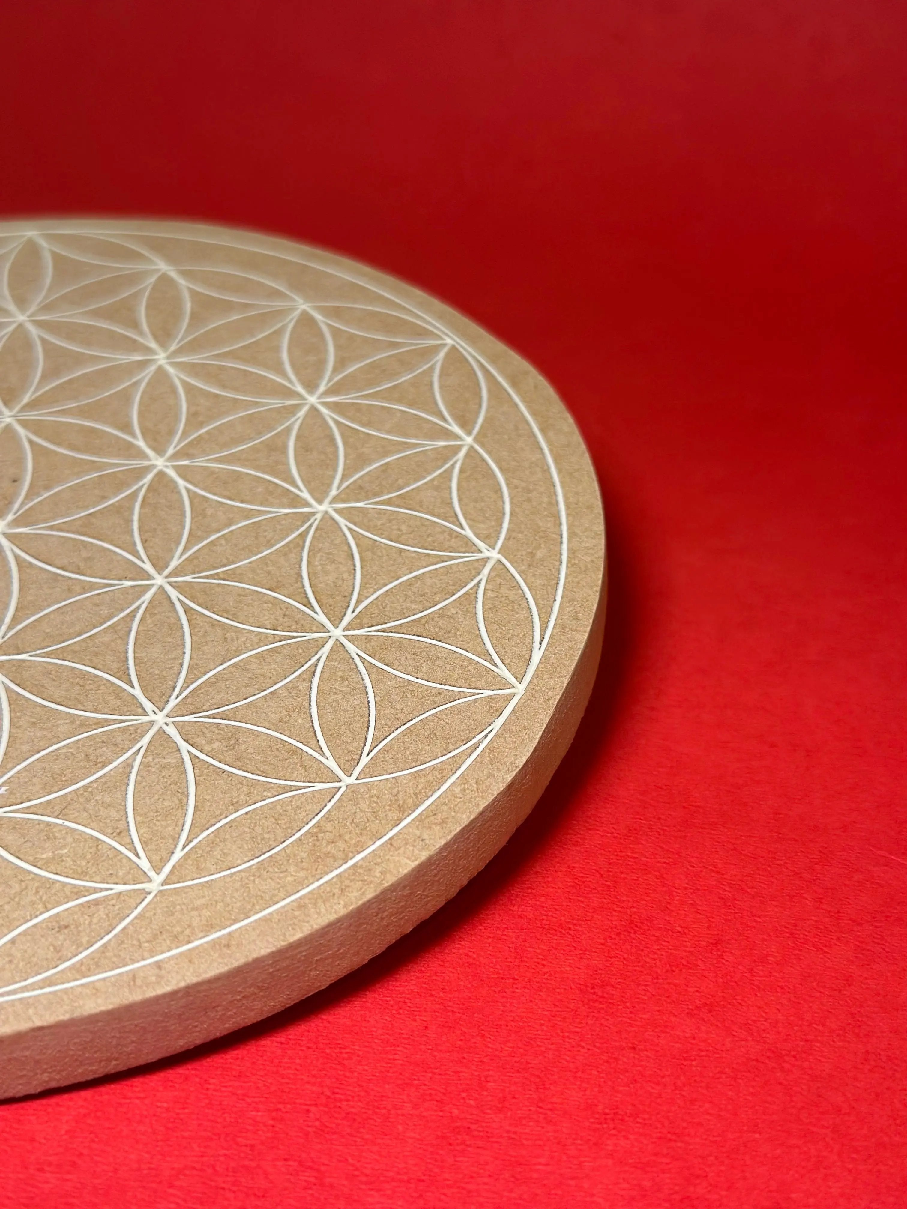 Wooden Grid - Flower Of Life