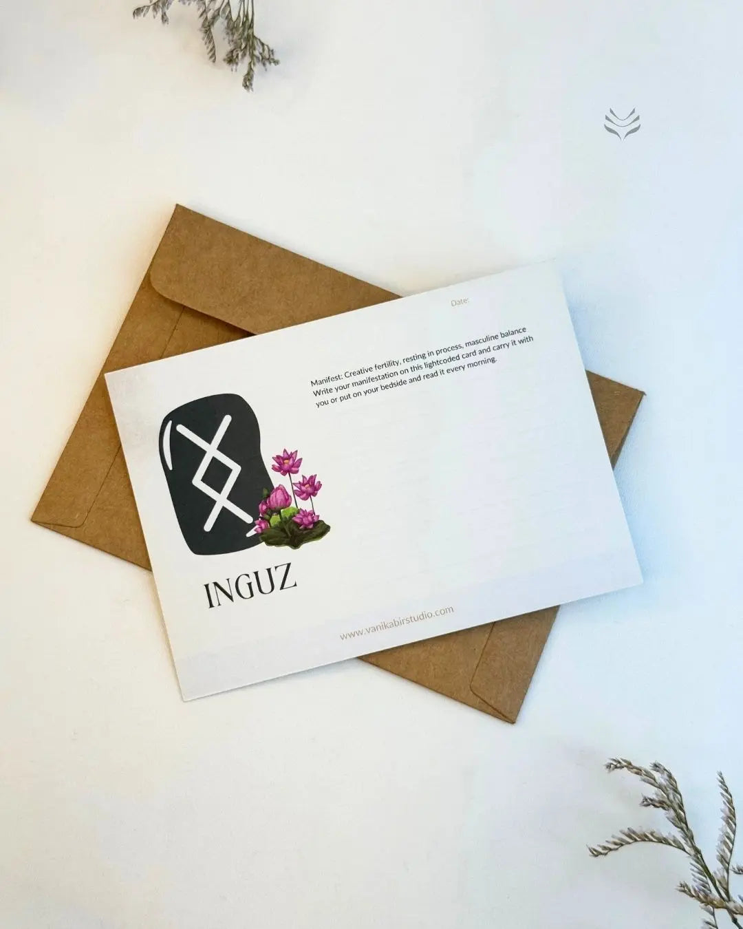 Inguz- For Goals and Creativity (Rune Manifestation Card) 