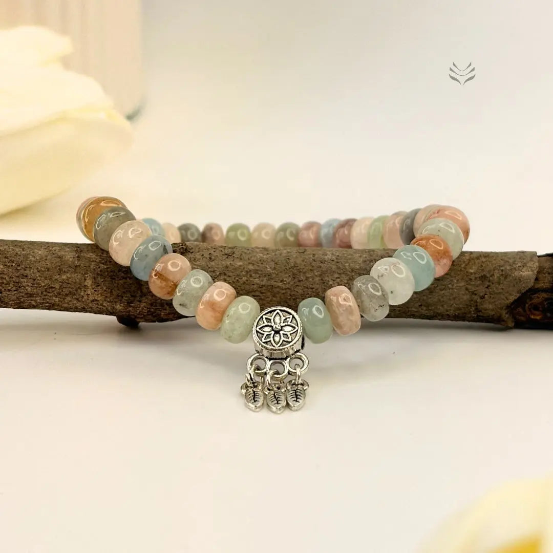 Instant  Yes Morganite Bracelet  Crystal Bracelet