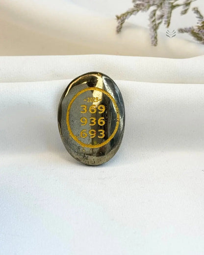 Iron Pyrite Zibu Coin  Crystal Coin