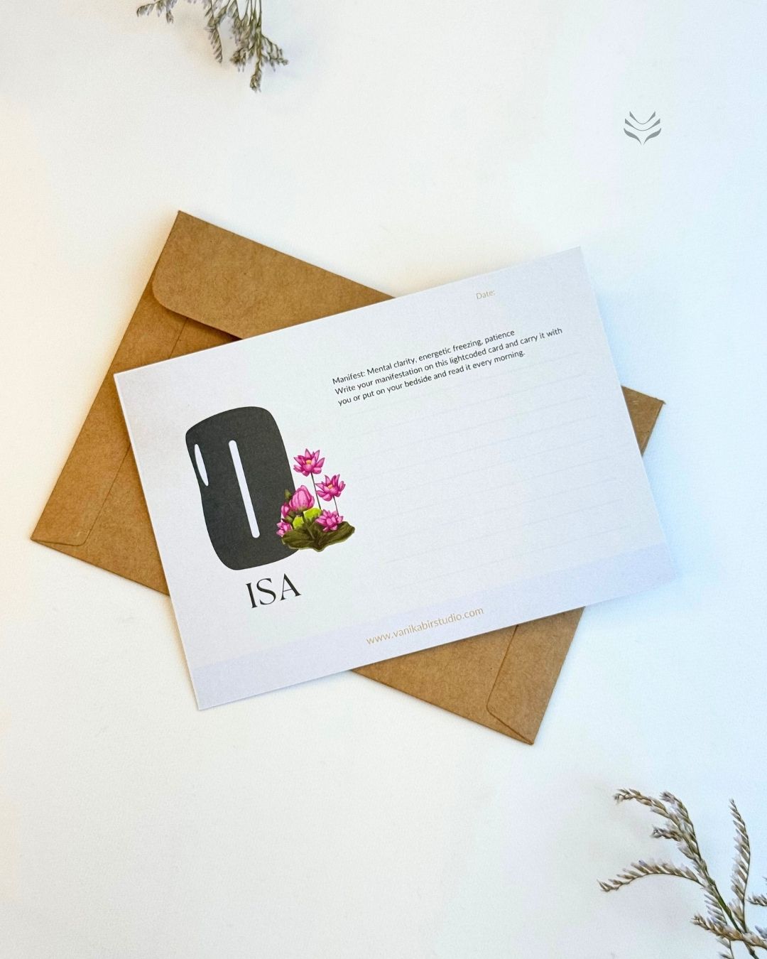 Isa- For Learning New Things (Rune Manifestation Card) 