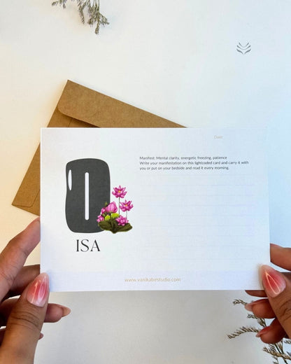 Isa- For Learning New Things (Rune Manifestation Card) 