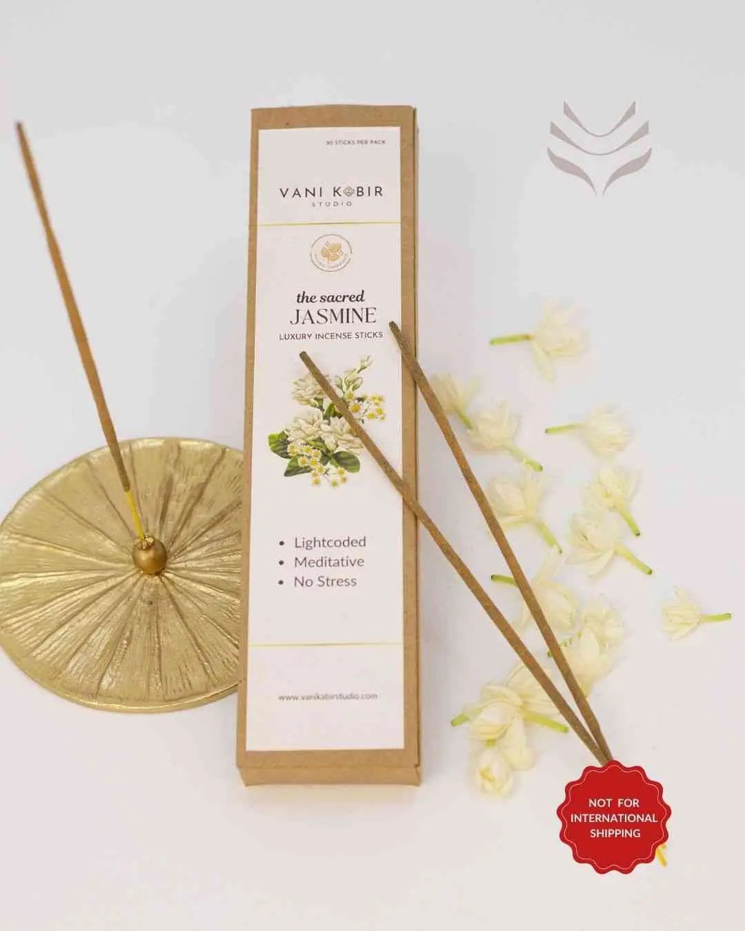 Light-coded Jasmine luxury incense sticks with stand