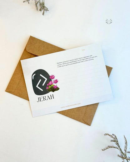 Jerah- For Good Health (Rune Manifestation Card) 