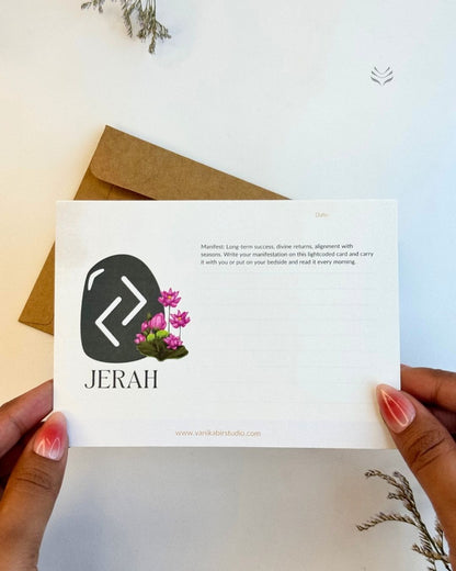 Jerah- For Good Health (Rune Manifestation Card) 