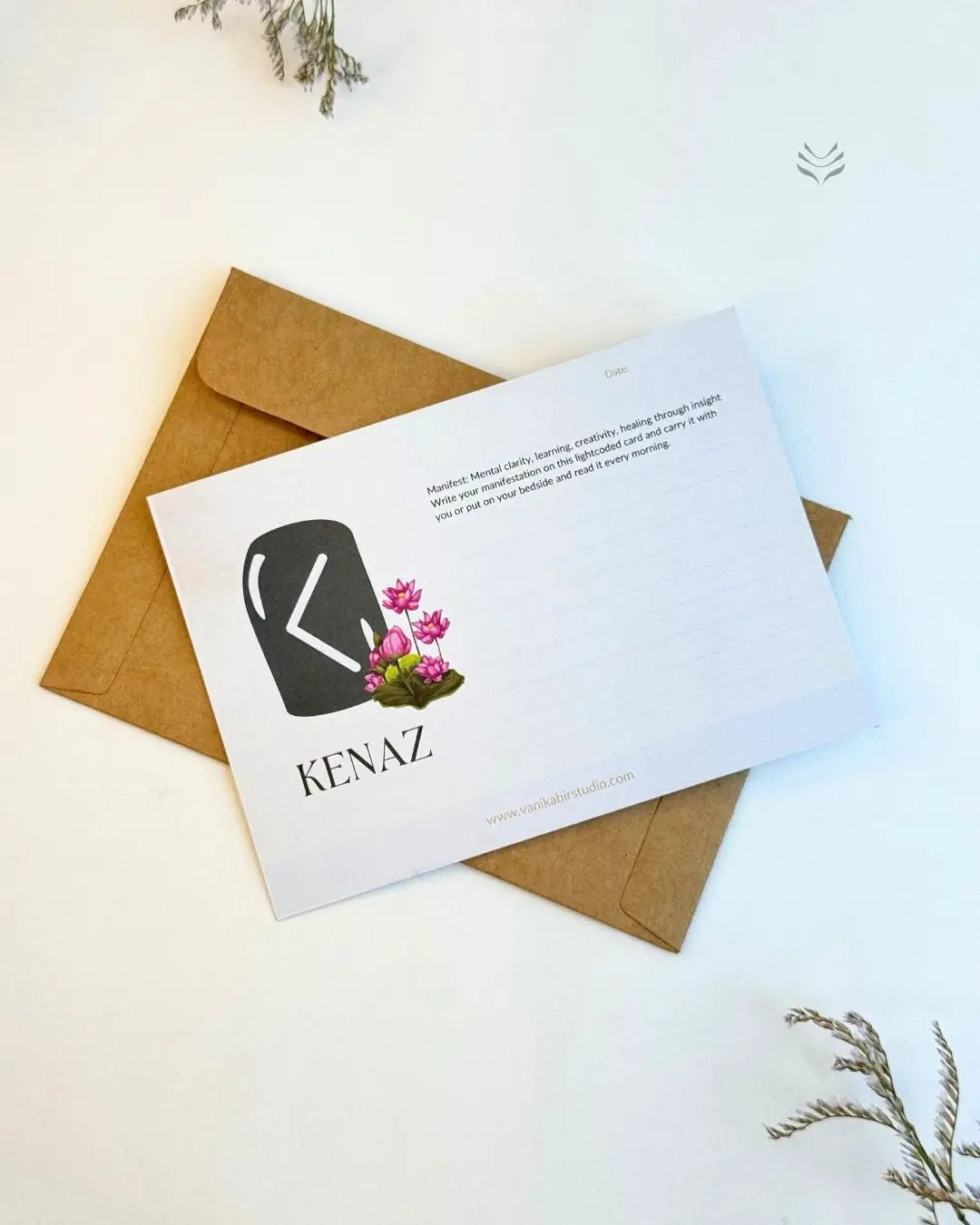 Kenaz- For Education and Knowledge (Rune Manifestation Card) 