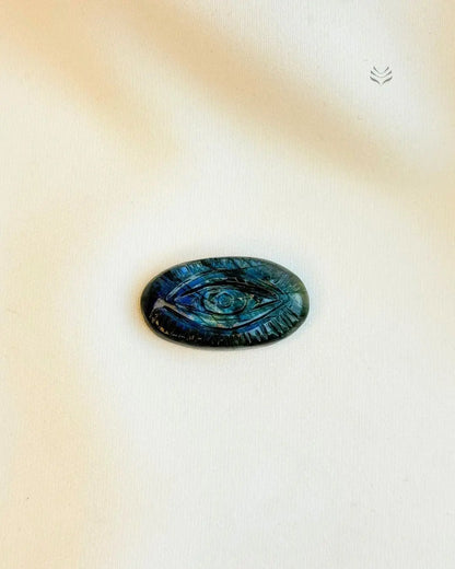 Labradorite Evil Eye Pocket Stone 
