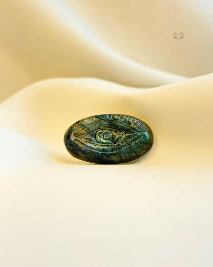 Labradorite Evil Eye Pocket Stone 