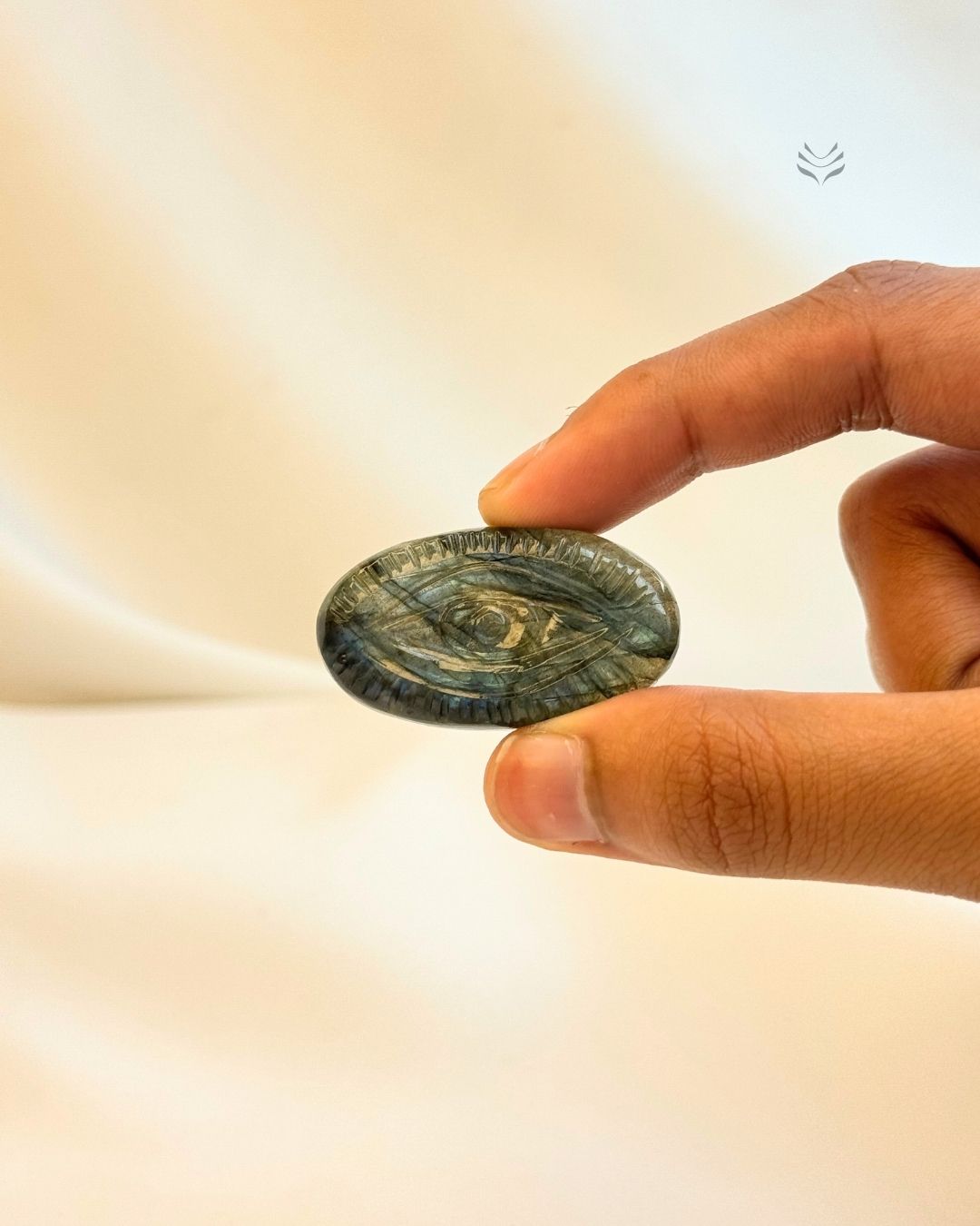 Labradorite Evil Eye Pocket Stone 