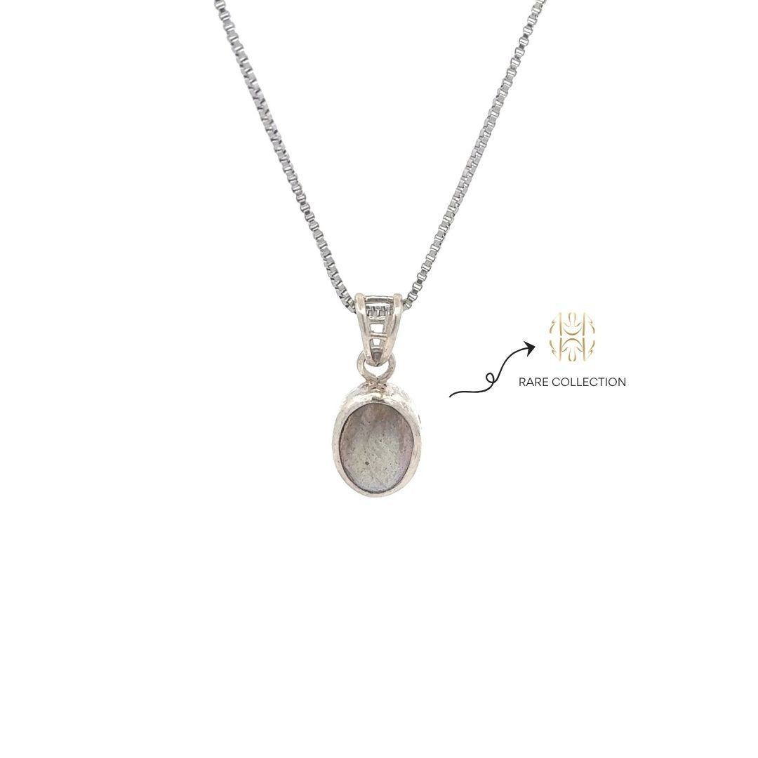Labradorite Silver Pendant 
