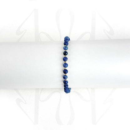 Lapis Lazuli Chain Adjustable Bracelet 