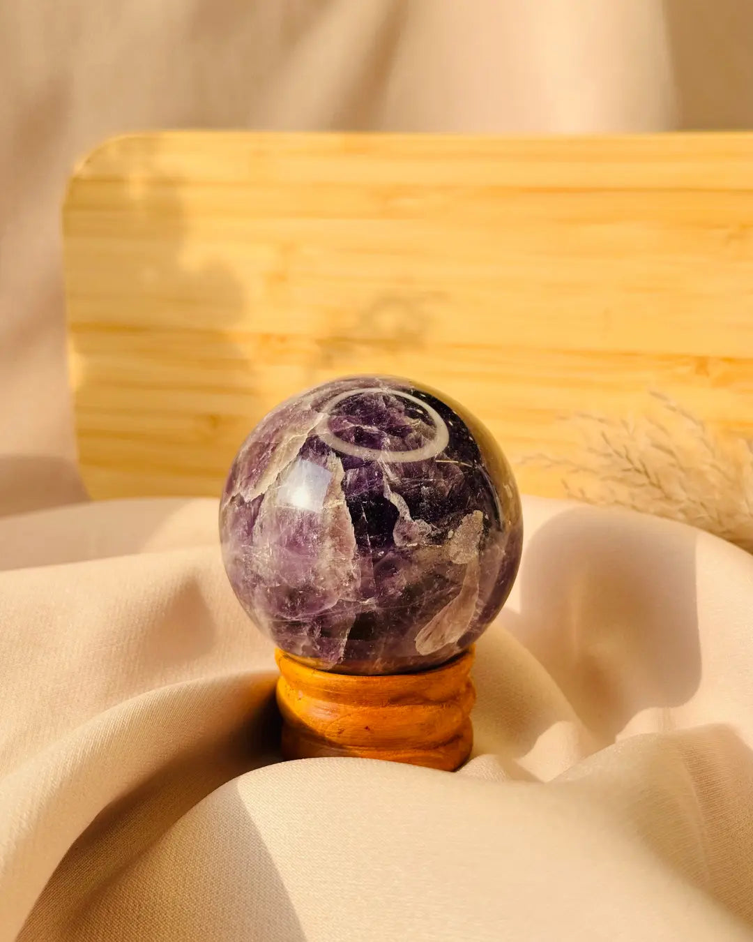 Light-Coded Amethyst Sphere 