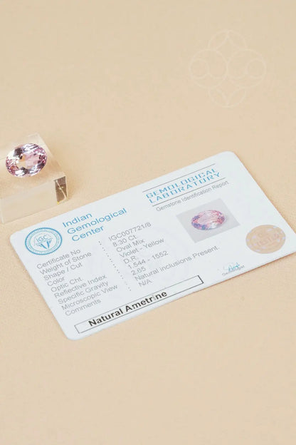 Light-Coded Ametrine - 8.30 Ct 