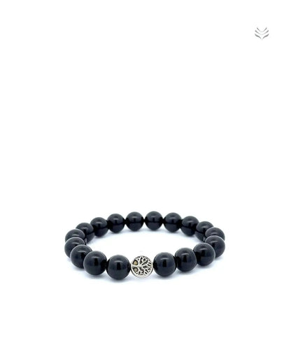 Light-Coded Anti-Negativity Obsidian Bracelet 