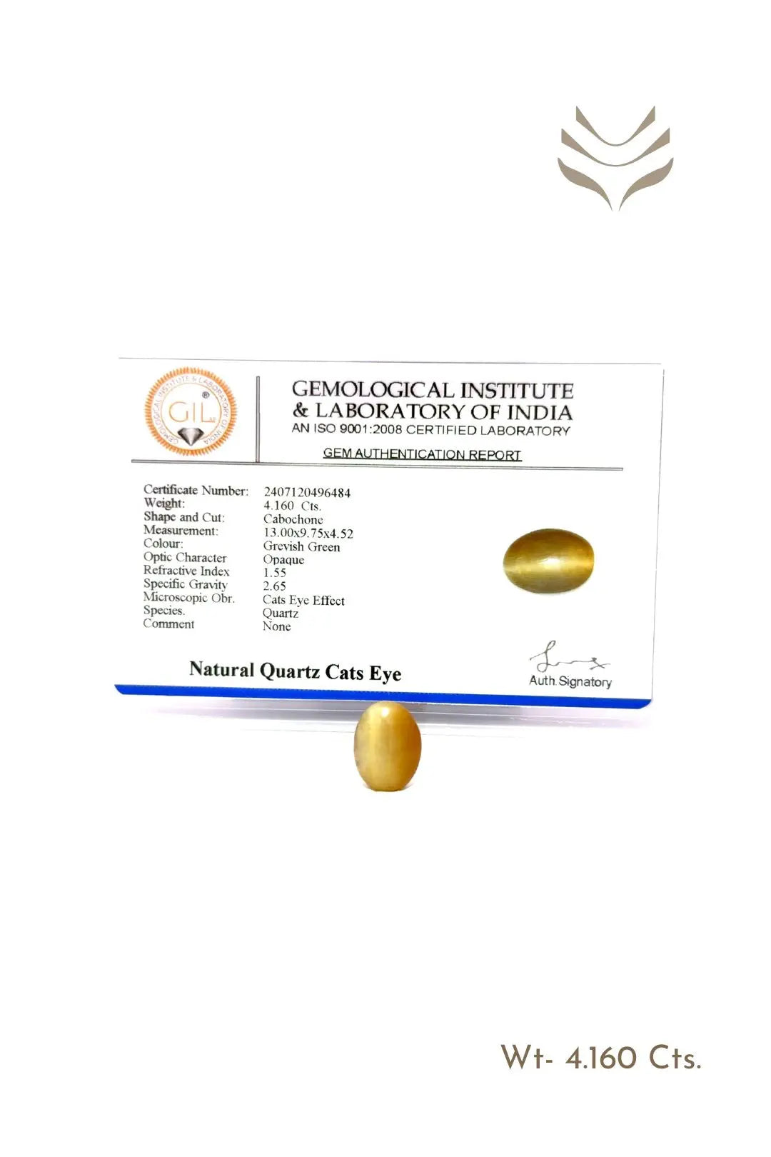 Light-Coded Cats Eye - 4.16 Ct 