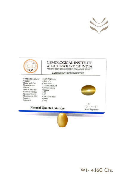 Light-Coded Cats Eye - 4.16 Ct 