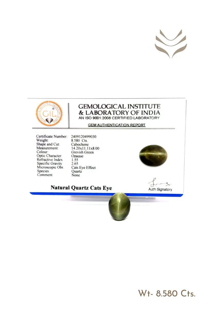 Light-Coded Cats Eye - 8.58 Ct 